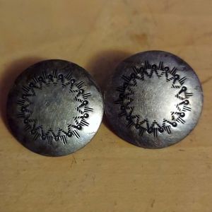 Navajo sterling silver post earrings